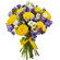 bouquet of yellow roses and irises. Brazil
