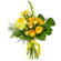 Yellow bouquet of roses and chrysanthemum. Brazil