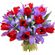 bouquet of tulips and irises. Brazil